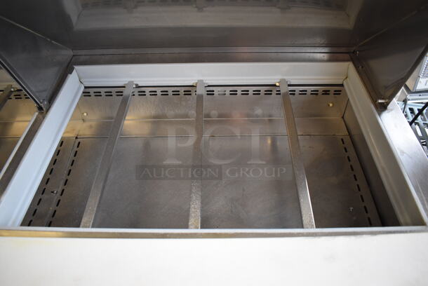 2013 Migali G3-SP72-30 BT Stainless Steel Commercial Sandwich Salad Prep Table Bain Marie Mega Top on Commercial Casters. 115 Volts, 1 Phase. 72x37x47. Tested and Working! - Image 4 of 9