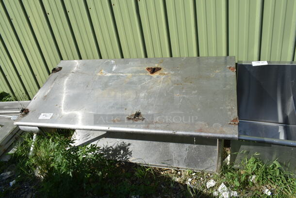 Stainless Steel Table w/ Metal Under Shelf.  - Image 2 of 2