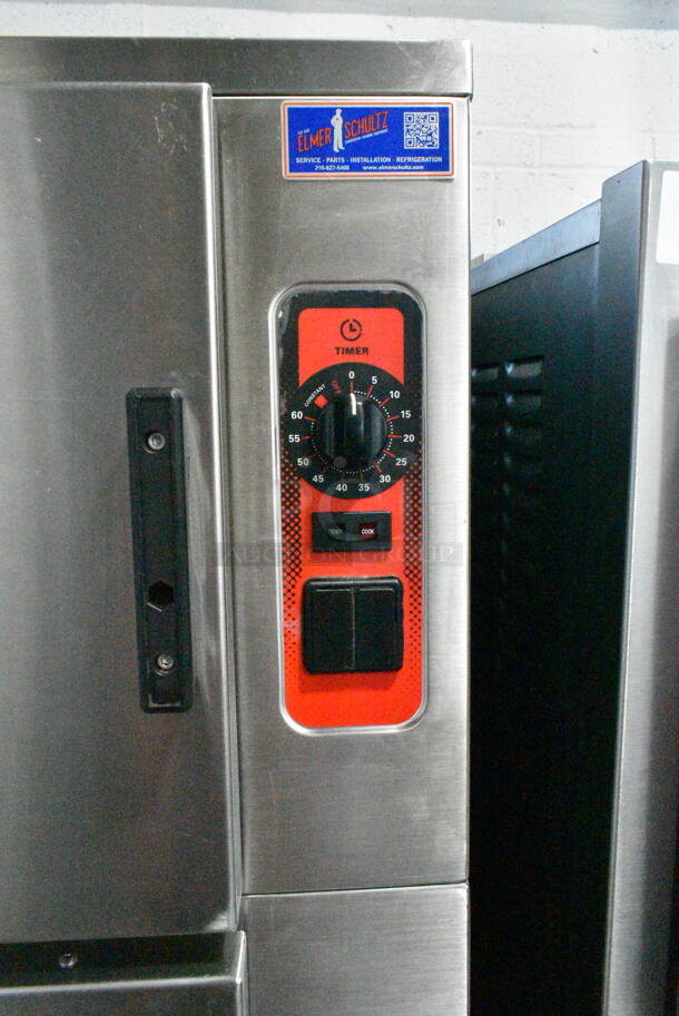 Vulcan C24GA10 Stainless Steel Commercial Natural Gas Powered 2 Deck Steam Cabinet. 125,000 BTU.  - Image 2 of 8