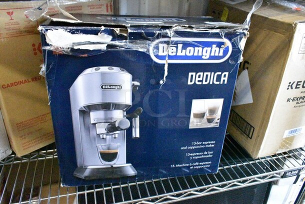 7 Various Items Including 4 Keurig Single Cup Coffee Machine, Yamaha HS5 Speaker, DeLonghi Dedica Single Cup Espresso Machine, Logitech Game Steering Wheel and Gas Pedals. 7 Times Your Bid!  - Image 6 of 12