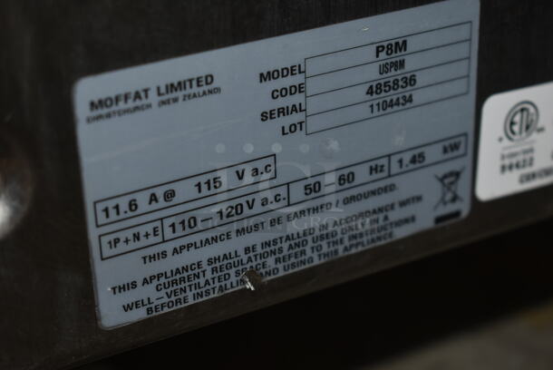 2 LATE MODEL! Moffat Turbofan G32D5 ENERGY STAR Stainless Steel Commercial Double Deck Full Size Gas Powered Convection Oven. 33,000 BTU. 2 Times Your Bid!  - Image 7 of 7