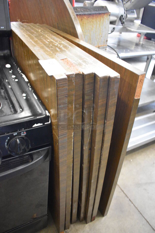 7 Wood Pattern Tabletops. 30x42x1. 7 Times Your Bid! - Image 2 of 3