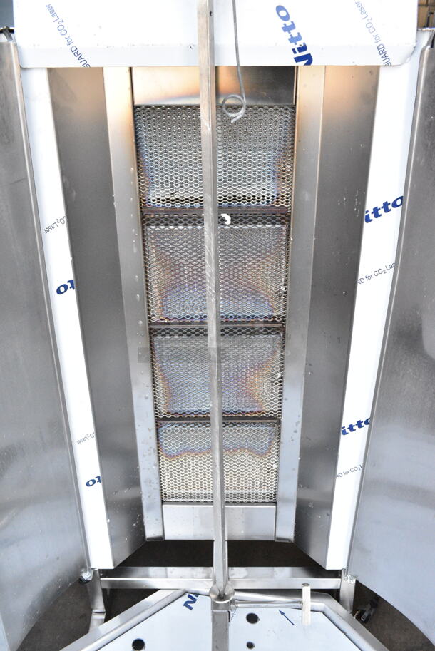 BRAND NEW SCRATCH AND DENT! 2023 Axis AX-VB4 Stainless Steel Commercial Countertop Natural Gas Powered Gyro / Doner Machine.  - Image 2 of 8
