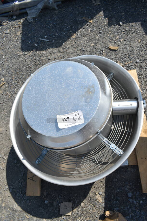 BRAND NEW SCRATCH AND DENT! Canarm ALX120-UD-EC Metal Commercial Rooftop Mushroom Exhaust Fan. 1208/208-240 Volts, 1 Phase.  - Image 4 of 5