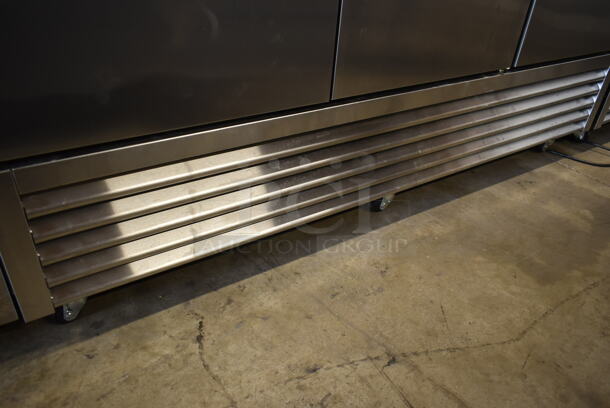 2017 True T-72F-HC Stainless Steel Commercial 3 Door Reach In Freezer w/ Poly Coated Racks on Commercial Casters. 115 Volts, 1 Phase. Tested and Working! - Image 4 of 9