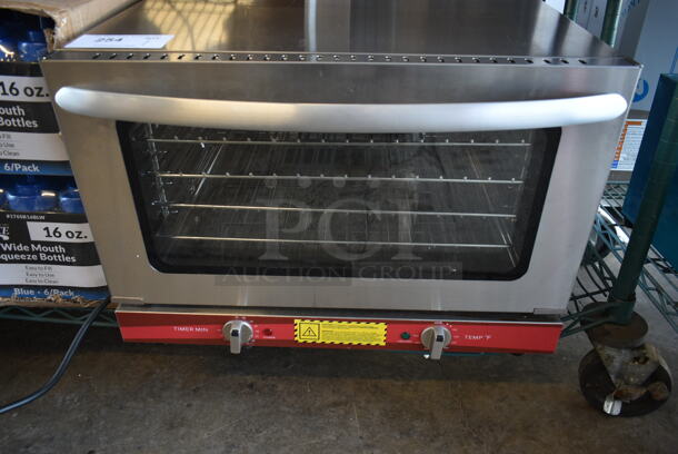 BRAND NEW SCRATCH AND DENT! Avantco 177CO16 Stainless Steel Commercial Countertop Electric Powered Half Size Convection Oven. 120 Volts, 1 Phase. Tested and Working! - Image 3 of 6