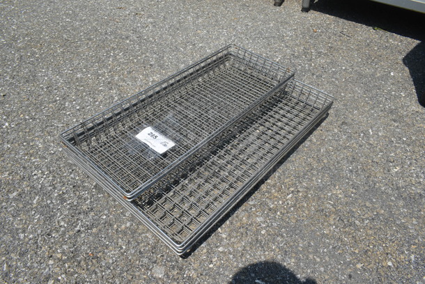 ALL ONE MONEY! Lot of 6 Metal Wire Baskets. 26.5x16.5x3, 26.5x10.5x3 - Image 2 of 3