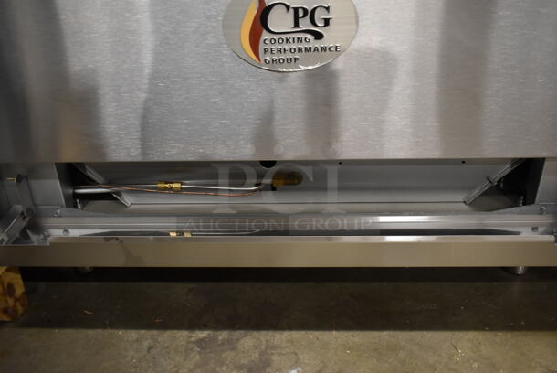 BRAND NEW SCRATCH AND DENT! Cooking Performance Group CPG 351S36SUL Stainless Steel Commercial Propane Gas Powered 2 Tier 6 Burner Range w/ Oven, Back Splash and Over Shelf. 210,000 BTU. - Image 7 of 7