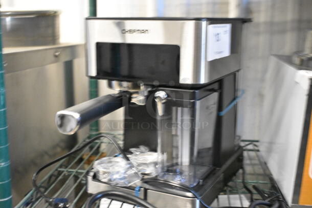 BRAND NEW SCRATCH AND DENT! Chefman RJ54-V2 6-in-1 Espresso Machine with Built-In Milk Frother. 120 Volts, 1 Phase. Tested and Working! - Image 3 of 6