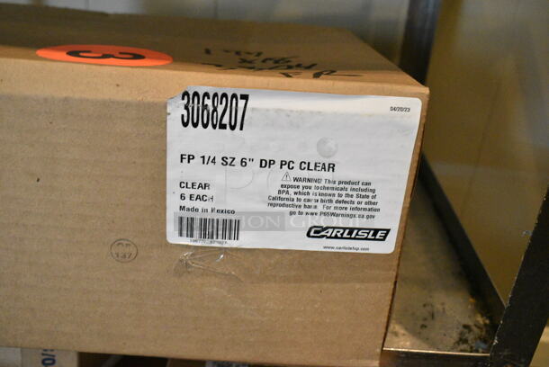Metal 3 Tier Cart on Commercial Casters w/ Contents Including Poly Bins. (secondary dining room) - Image 3 of 10