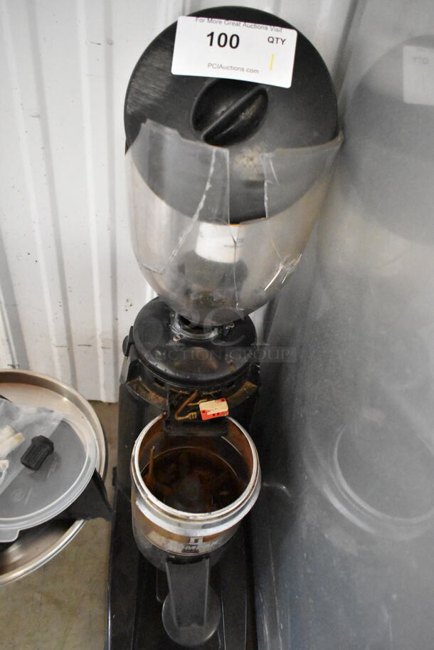 Compak Metal Commercial Countertop Espresso Bean Grinder. Hopper Is Cracked. Tested and Working! - Image 2 of 5