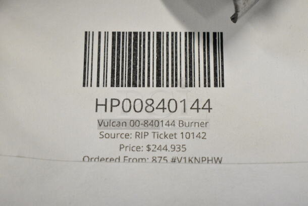 3 BRAND NEW SCRATCH AND DENT! Items Including HP00922020 Vulcan 00-922020 Thermostat, HP00840144 Vulcan 00-840144 Burner, HP0085451100 Vulcan 00-854511-00001 Heater Assy, 240v. 3 Times Your Bid!  - Image 8 of 11