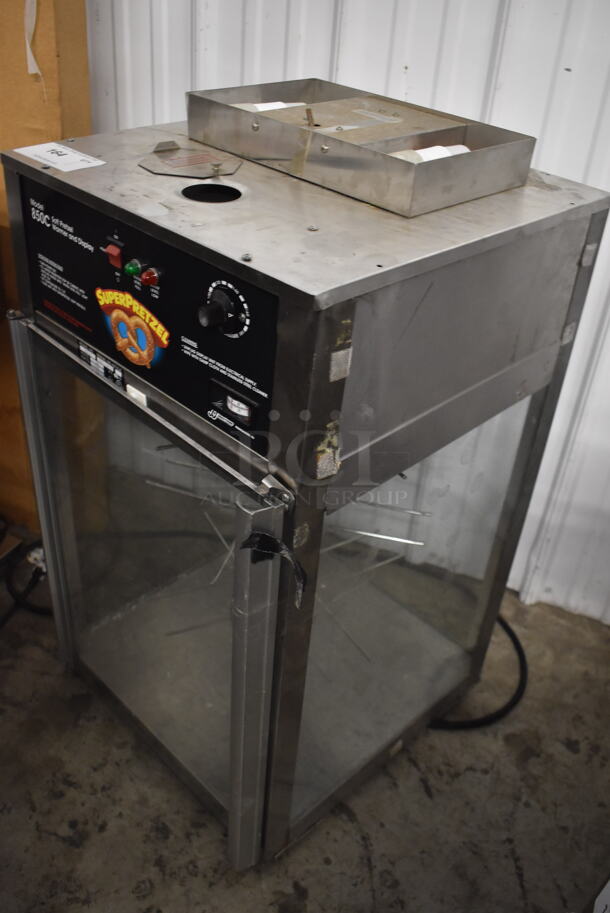 J&J 850C Commercial Stainless Steel Electric Countertop Soft Pretzel Warmer And Display. 120V. Tested and Working! - Image 3 of 6