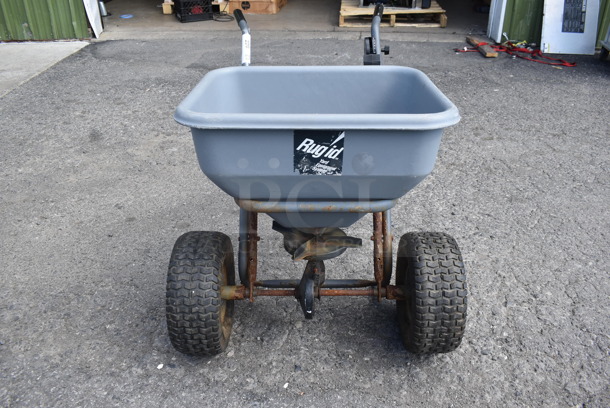Rugid Gray Poly Salt Spreader. - Image 1 of 6