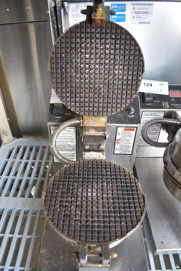 Gold Medal 5020ET Stainless Steel Commercial Countertop Waffle Cone Machine. 120 Volts, 1 Phase. Tested and Powers On But Does Not Get Warm - Image 3 of 4