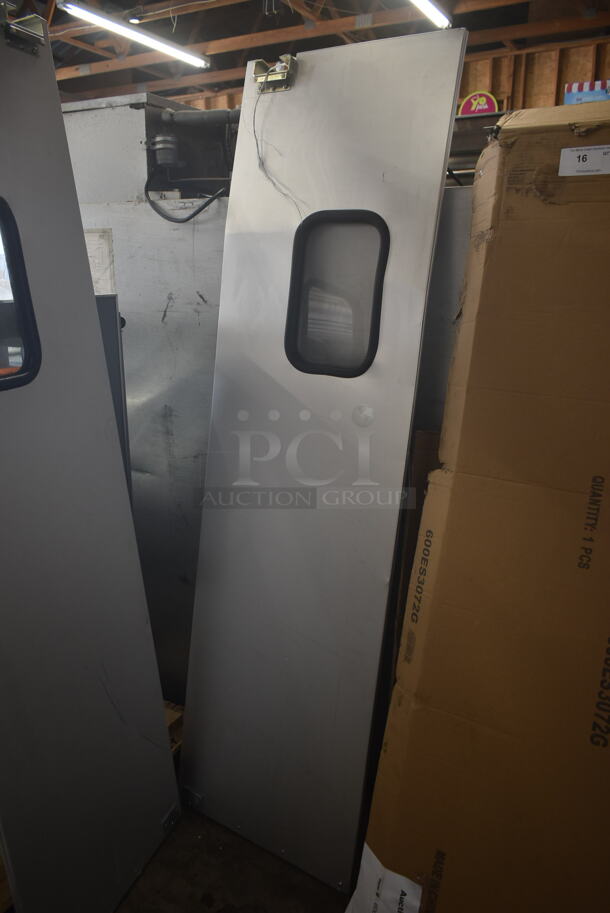 2 BRAND NEW SCRATCH AND DENT! Metal Commercial Swinging Kitchen Doors. 2 Times Your Bid! - Image 3 of 4