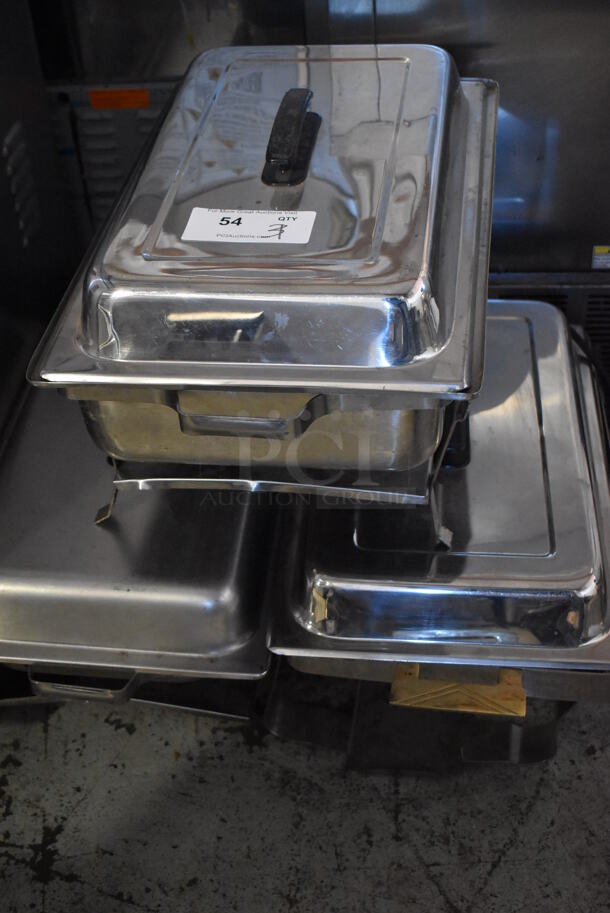 3 Metal Chafing Dishes w/ Drop In and Lid. 14x24x13. 3 Times Your Bid!