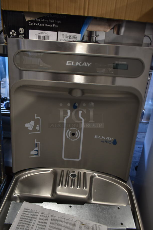 BRAND NEW SCRATCH AND DENT! Elkay EZWSR 1D Metal Wall Mount Water Fountain w/ Bottle Filler. 115 Volts, 1 Phase. - Image 4 of 5