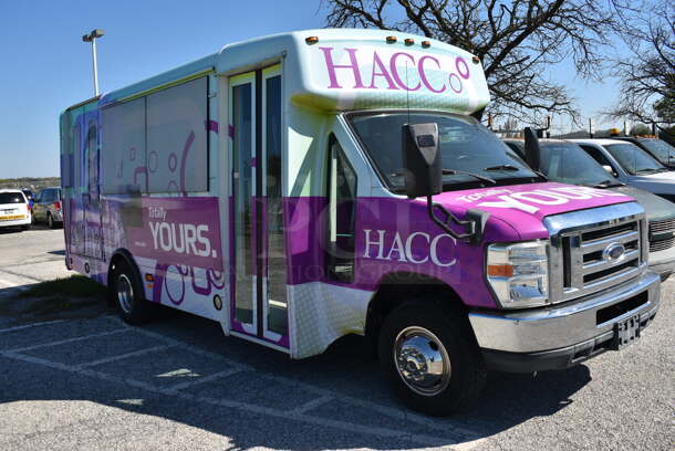 2011 Ford Ecoline Passenger Bus. Odometer Reads 29,039. VIN 1FDFE4FS5BDB14627. Title In Hand. The bus is a 14-passenger, with a space for a wheelchair to fasten to the floor. Vehicle Runs and Drives But Battery Needs To Be Reconnected. See Lot #12 For Additional Pictures - Image 3 of 12