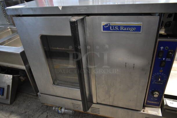 US Range Summit Stainless Steel Commercial Full Size Convection Oven w/ View Through Door, Solid Door, Metal Oven Racks and Thermostatic Controls. - Image 3 of 7