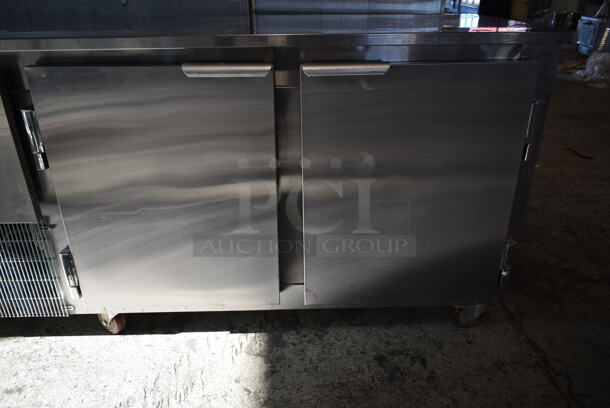 2018 Leader ESLM48S/C Stainless Steel Commercial 3 Door Undercounter Cooler on Commercial Casters. 115 Volts, 1 Phase. Tested and Working! - Image 4 of 9