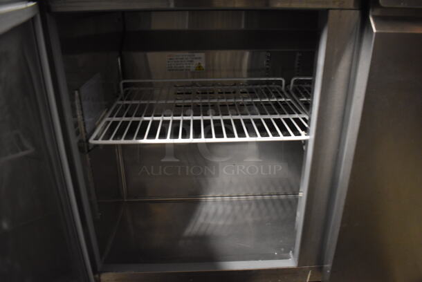Avantco 178SSUC48RHC Stainless Steel Commercial 2 Door Undercounter Cooler on Commercial Casters. 115 Volts, 1 Phase. 47x29.5x32. Tested and Working! - Image 7 of 7