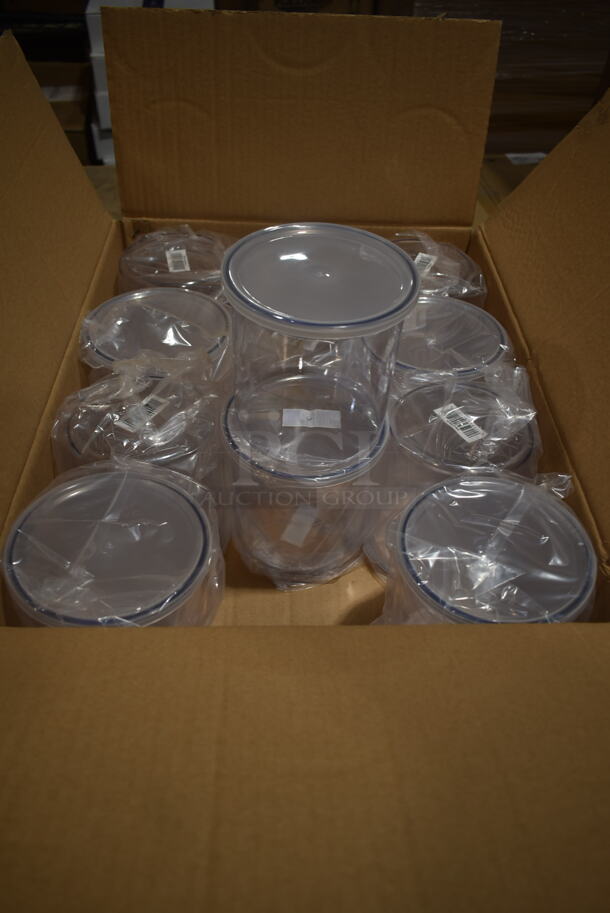 BRAND NEW IN BOX! 12 Houston TX Crock CR-0120-CLEAR Salad Crock. - Image 2 of 6