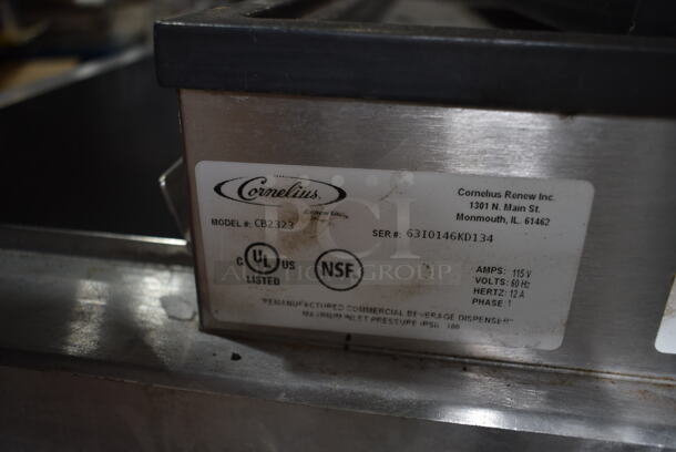 Cornelius CB2323 Stainless Steel Commercial 8 Flavor Carbonated Beverage Machine on Drop In Ice Bin. 115 Volts, 1 Phase.  - Image 11 of 11