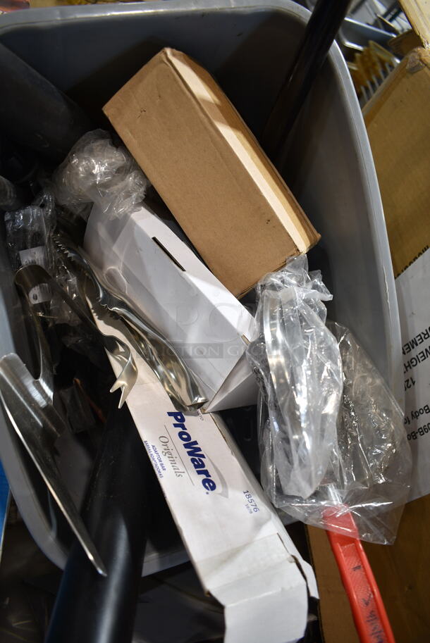 PALLET LOT of 22 BRAND NEW Items/Boxes Including Winco Chafers, Winco 7 Quart Soup Warmer, Trash Can, Stanchion. 22 Times Your Bid! - Image 12 of 12