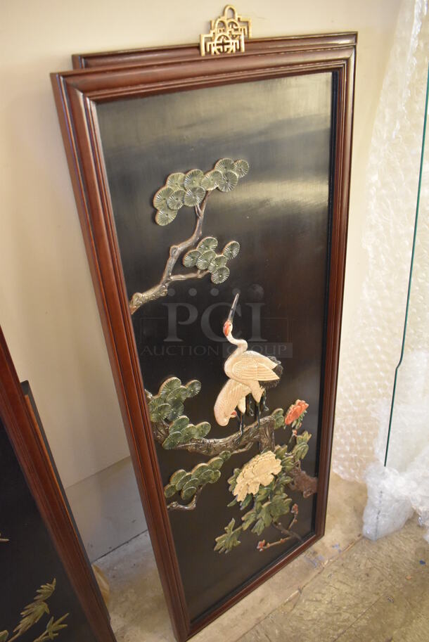 Framed Picture of Birds in Asian Style. Goes GREAT w/ Lots 25, 27-28! - Image 3 of 7