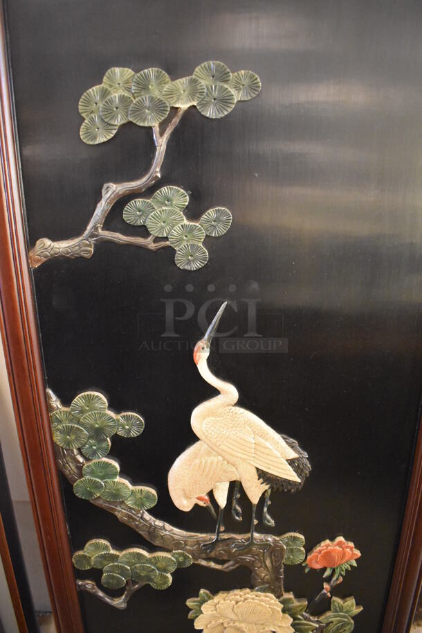 Framed Picture of Birds in Asian Style. Goes GREAT w/ Lots 25, 27-28! - Image 5 of 7
