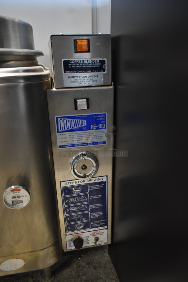 Cecilware FE-100 Stainless Steel Commercial Countertop Automatic Urn. 120/208 Volts, 1 Phase. - Image 3 of 7