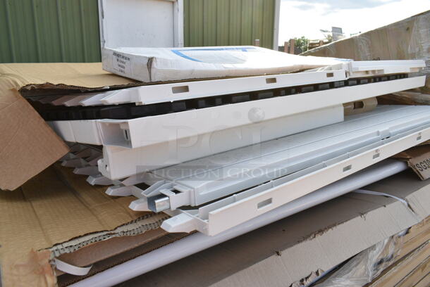 2 BRAND NEW SCRATCH AND DENT! Items; Curtron M-Series Strip Doors and Keter 17206126 XXL Wood Deck Box. 2 Times Your Bid! May Be Missing Pieces. - Image 5 of 6