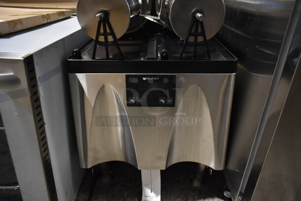 BRAND NEW SCRATCH AND DENT! 2023 Bunn ULTRA NX Stainless Steel Commercial Countertop 2 Hopper Slushie Machine. Missing Hoppers. Tested and Working! - Image 3 of 5