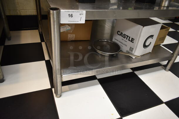 Stainless Steel Commercial Equipment Stand w/ Under Shelf. (kitchen) - Image 4 of 5