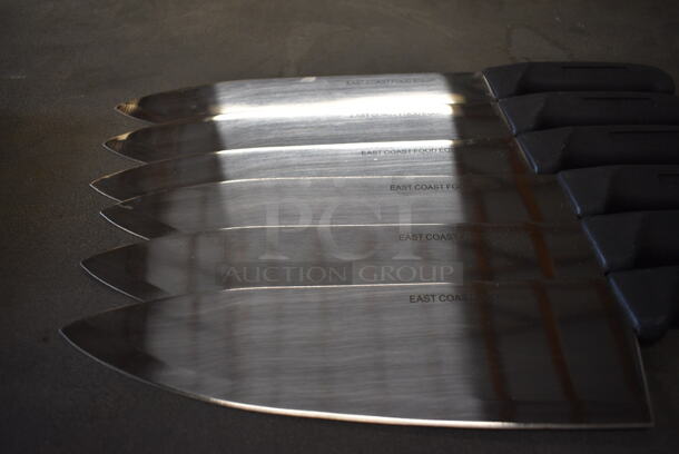 6 Sharpened Stainless Steel Chef Knives. 15". 6 Times Your Bid! - Image 2 of 4