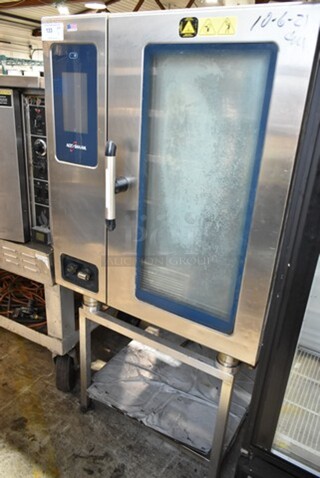 Alto Shaam CTP10-10E Stainless Steel Commercial Electric Powered Combi Convection Oven on Stand. 208-240 Volts, 3 Phase.
