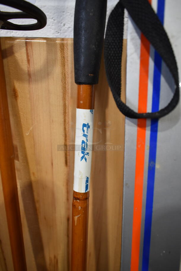 ALL ONE MONEY! Lot of 2 Trak Nowax Skis and 2 Hand Poles.  - Image 6 of 8