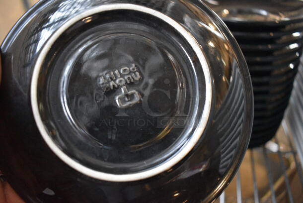 16 Black Ceramic Saucers. 5.75x5.75x1. 16 Times Your Bid! - Image 2 of 3