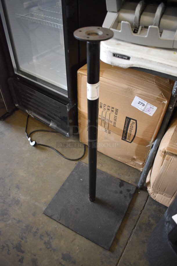 Black Metal Floor Style Stand. 14x14x31 - Image 3 of 3