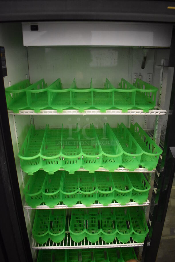 2013 True GDM-41SL-60-LD Metal Commercial 2 Door Cooler Merchandiser w/ Poly Coated Racks. 115 Volts, 1 Phase. 47x21x60. Tested and Working! - Image 2 of 5