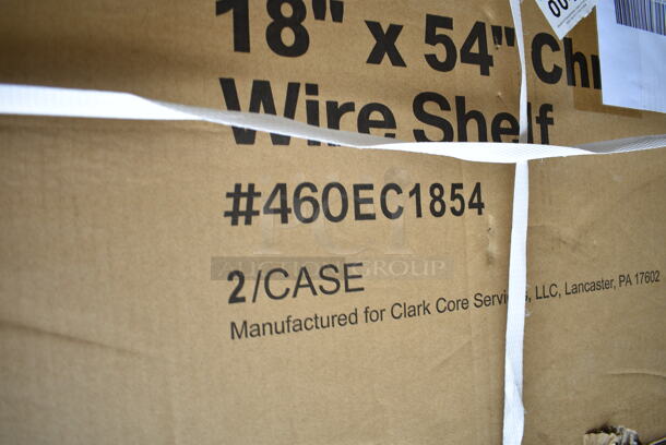 2 Boxes of 2 BRAND NEW SCRATCH AND DENT! Regency 460EC1854 18" x 54" NSF Chrome Wire Shelf. 2 Times Your Bid! - Image 3 of 3