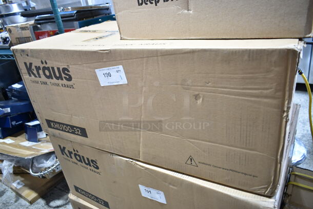 BRAND NEW SCRATCH AND DENT! Kraus KHU100-32 Standart PRO 16-Gauge Undermount Single Bowl Stainless Steel Kitchen Sink - Image 2 of 4