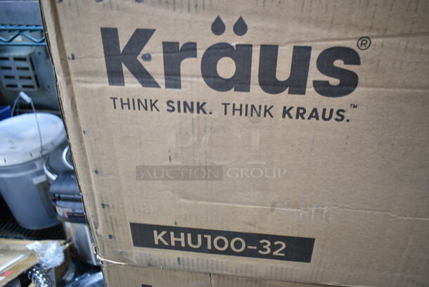 BRAND NEW SCRATCH AND DENT! Kraus KHU100-32 Standart PRO 16-Gauge Undermount Single Bowl Stainless Steel Kitchen Sink - Image 4 of 4