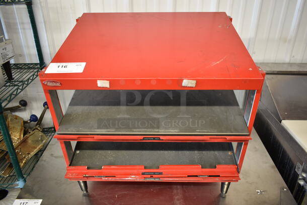 Hatco GRPWS-2418D Metal Commercial Countertop Electric Powered 2 Tier Warming Display Case. 120 Volts, 1 Phase. Tested and Working! - Image 1 of 5