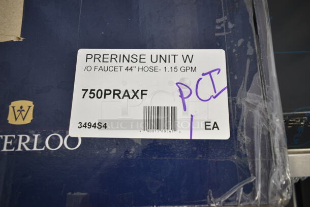 BRAND NEW SCRATCH AND DENT! Waterloo 750PRAXF 1.15 GPM Pre-Rinse Assembly with Riser, Hose, and Spray Valve - Image 3 of 4