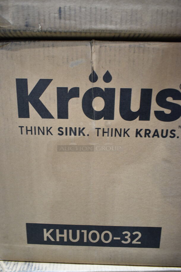 BRAND NEW SCRATCH AND DENT! Kraus KHU100-32 Standart PRO 16-Gauge Undermount Single Bowl Stainless Steel Kitchen Sink - Image 4 of 4
