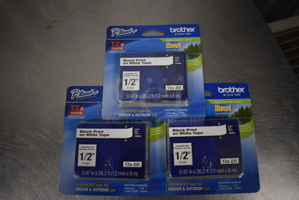 Brother Ptouch Label Printer w/ 3 Ink Cartridges. 4x2x8 - Image 2 of 4