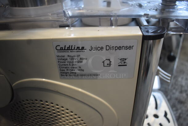 Coldline Royal-2P Commercial Electric Countertop 2 Bowl Juice Dispenser. 120V. Tested and Working! - Image 5 of 6