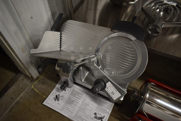 BRAND NEW SCRATCH AND DENT! 2023 Hobart Centerline EDGE12-11 Stainless Steel Commercial Countertop 12" Manual Meat Slicer w/ Blade Sharpener. 115 Volts, 1 Phase. Tested and Working! - Image 7 of 9